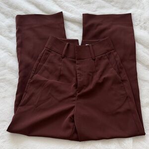NWOT love bonito size XS Elegant Burgundy Women's trouser straight leg